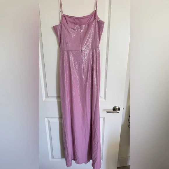 HALSTON Alania Ruched A-Line Sequined Gown Size 14 NWT